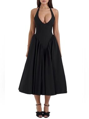 teia sky draped corset midi dress House of CB | Dresses | House Of Cb Teia Sky Draped Corset Midi Dress Blue